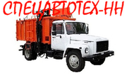 Мусоровоз КО-440,  КО-440-2,  ГАЗ-САЗ-3901-10. Мусоровоз с задней или боковой загрузкой