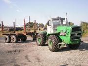 Трактор Т-150К с телегой